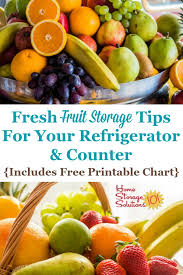 Fresh Fruit Storage Tips For Your Refrigerator Counter