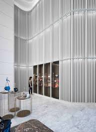 Janson Goldstein Holt Renfrew Square One Feature Wall Design Lobby Design Wall Treatments