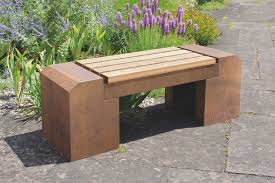 Outdoor Designbank In Corten Edelstahl Oder Beschichtet Im Freien Garten Outdoor