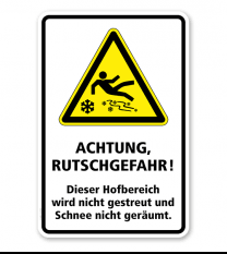 Vorsicht dachschnee vorlage / achtung dachlawine schild aus der vorlage wird. Winterdienstschilder Warnschilder Vor Glatte Schnee Dachlawinen Und Eiszapfen