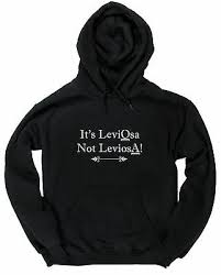 Wingardium leviosa! he shouted, waving his long arms like a windmill. It S Leviosa Not Leviosa Quote Kids Unisex Hoodie Hooded Top 20 96 Picclick