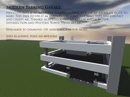 The rear of the building is almost completely open onto the exterior. Modern Parking Garage Minecraft Map