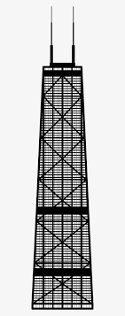 Udsigt over john hancock tower i en blå time. John Hancock Center Hancock Tower Line Drawing Free Transparent Png Download Pngkey