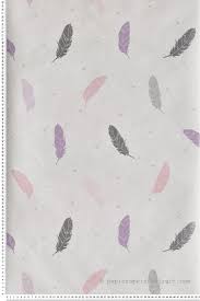 Papier Peint Enfant Boho Plumes Parme Argent Girl Power De Caselio Papier Peint Enfant Papier Peint Papier Peint Fille