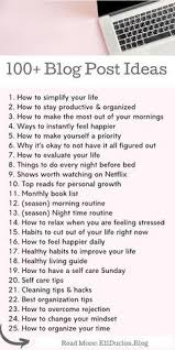100 Blog Post Ideas How To Get Inspired With A Writer S Block Blog Post Topics Blog Tips Blog Writing