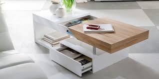 Couchtisch Mit Schubladen Geoffnet Weiss Sonoma Eiche Hope Couchtisch Couchtisch Hochglanz Couchtisch Mit Schublade