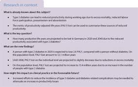 _we are advised by our experts that … Productivity Adjusted Life Years Lost Due To Type 2 Diabetes In Germany In 2020 And 2040 Springerlink