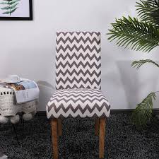 This is very simple and looks so elegant that you will never want to take it. Stretch Fit Chair Covers Slipcovers Dining Room Stool Seat Wedding Banquet Decor Slipcovers Furniture