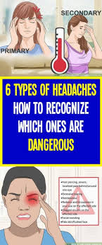 6 Headaches Types How To Recognize Which Are Hazardous In 2020 Headache Types Headache Sinus Headache