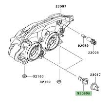 Kit de conversion feux xenon hid 35w slim ampoule h7 6000k neuf. Ampoule H7 Optique Avant Kawasaki Z750 2007 2012 Moto Shop 35