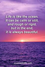 Life Quote Life Is Like The Ocean It Can Be Calm Or Still And Rough Or Rigid Life Quotes Beach Quotes Ocean Quotes