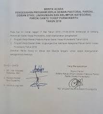 Kepemimpinan merupakan suatu kiat atau kewibawaan yang mampu menggerakan orang lain, baik secara perorangan maupun kelompok di dalam suatu organisasi sehingga menimbulkan kemauan. Program Kerja Paroki Santo Yosep Purwokerto