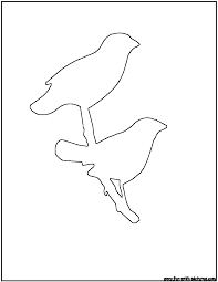 Outline Bird On Branch Drawing Bird Outline Finch Outline Coloring Page Coloring Pages To Print Bird Outline Coloring Pages
