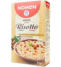 El risotto, como otras preparaciones culinarias con arroz, es un plato que muchas veces en su país de origen se ha elaborado para aprovechar algún caldo o ingrediente fresco que se tenga que consumir, o para hacer una comida rápida y completa si se tiene poco tiempo para cocinar, pues basta media. Arroz Especial Risotto Ideal Para Risottos Y Arroces Caldosos Nomen