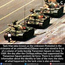 Tank man temporarily stops the advance of a column of tanks on june 5, 1989, in beijing, in what is widely considered one of the iconic images of the 20th century. Tank Man Is The Nickname Of An Unidentified Chinese Man Who Stood In Front Of A Column Of Tanks Leaving Tiananmen Square On June 5 1989 The Day After The Chinese Military