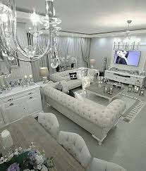 Luxurious Living Room White Interior Design Myfashionos Com In 2020 Luxury Living Room Modern Glam Living Room Glam Living Room