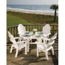 Lifestyle Poly Resin 5 Piece Dining Set Finish Sand By Great American Woodies 1670 07 G Patio Dining Furniture Traditional Patio Furniture Patio Dining Set
