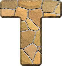 Presentation Alphabets Stone Wall Letter T Letter Wall Alphabet Stone Wall
