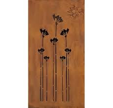 Amazon De Design Gartenzaun Sichtschutz Rostelement Sw0019 Allium Metall Gartenzaun Sichtschutzwande Sichtschutz