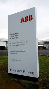 Plinth Graphics For Abb By Speedy Signs Newton Signage Board Corporate Signs Signage