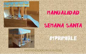 Collar colgante con aros fácil. Manualidad De Semana Santa Paso Con Caja De Zapatos Con Imprimible Aprendiendo Con Julia