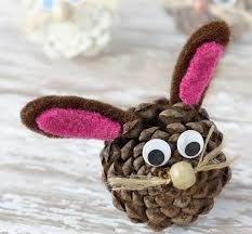 Bildergebnis Fur Osterhasen Aus Zapfen Osternest Basteln Weihnachtsdeko Basteln Bastelideen
