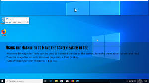 To close it through application only, just click the magnifying glass on screen to open the menu and click on 'x' button. How To Zoom In On Windows 10 Using The Magnifier