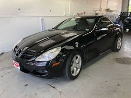 2006 Mercedes Benz Slk 280 Black Convertible 4 Doors 9977 To View More Details Go To Https Www Growauto Com Mercedes Benz Slk Mercedes Benz Benz