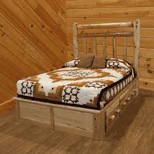 In general, as you'll happily witness in the following list, platform bed are the new it. they are a new take on an old concept with minimalistic designs with a rough inlay and lifeline to nature. Wildwood Rustics White Cedar Log Platform Bed