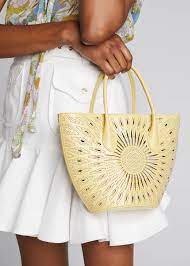 Alaia Latifa Perforated Leather Tote Bag Leather Tote Bag Perforated Leather Leather Tote