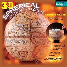 Vintage travel round the globe see ireland jigsaw puzzle. Amazon Com Buffalo Games 3d Spherical Puzzle Antique Globe Toys Games