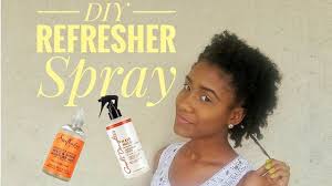 How To Make A Refresher Spray Moisturize Natural Hair Youtube