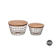 brix salontafel robin set van 2 salontafel koffietafel tafels
