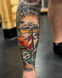 A Sharks Playground 🦈💀 I had so much fun doing this custom piece for @ caleb.gabriele.11 Thanks for getting tattooed my dude • Done at  @outdoortraditionstattoo • #angelopeztattoos