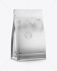 Metallic Coffee Bag Mockup In Pouch Mockups On Yellow Images Object Mockups