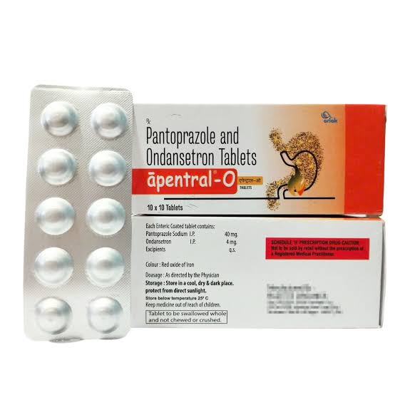 PANTOPRAZOLE 40 mg + ONDANSETRON 4mg Tablet - APENTRAL-O TAB Arlak