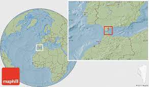 St Of Gibraltar On World Map Political Location Map Of Gibraltar, Savanna Style Outside, Hill Shading