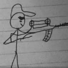 Boy 13 Who Drew Stickman Holding Gun Suspended From School Over Doodle Person holding rifle, soldier rifle sniper, soldier, people, happy birthday vector images, machine gun png. who drew stickman holding gun suspended