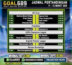Jadwal Bola Sepak Bola