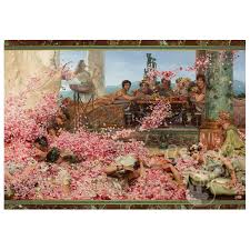 In this painting, the emperor supposedly charms his dinner guest by opening cantilevers from the ceiling to drop tons of rose petals on them. Art Fable Roses Of Heliogabalus Puzzle 1000pcs Puzzles Canada