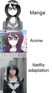 The Best Netflix Adaptation Memes Anime Funny Anime Memes Anime