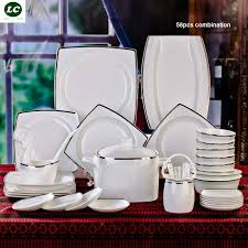 Changing colors depending on the food flatware sets are the ideal investment for your dining table. Dinnerware Sets 60 Dishes Set Jingdezhen Ceramics Household European Style Bone China Tableware Plate Bowl Set Gift Rice Bowl Chopsticks Bowl Set Simple Phnom Penh Wedding Gift Eurasian Style Tabletop Plates Urbytus Com