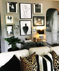Modern Glam Gallery Wall Gallery Wall Living Room Black Living Room Decor Dining Room Gallery Wall