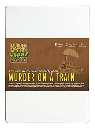 What is a murder mystery dinner? Murder Mystery Flexi Party Murder On A Train 6 14 Player Dinner Party Game