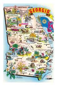 State of the map u.s. Maps Of Georgia Posters At Allposters Com Georgia Map Map Prints