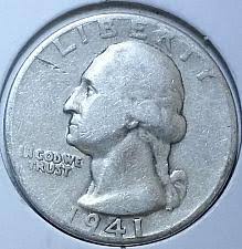 1941 Washington Silver Quarter Coin Value Prices Photos Info