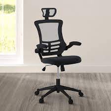 In stock at store today. Buy Techni Mobili Modern Mesh Office Chair With Tilt And Height Adjustment High Back Executive Task Chair With Flip Up Armrest And Non Marking Caster Wheels Black Online In Kuwait 24412605