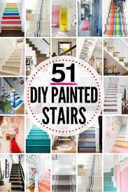 Insulated glass doors with brushed stainless trim and pole handles offer modern appeal to the room. 51 Diy Painted Stairs Projects That Are Amazing The Heathered Nest