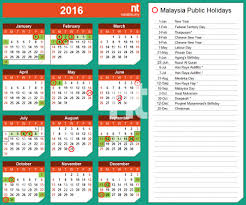 Malaysia's cabinet has released the official list of public holidays for 2021, with a total of five long weekends to look forward to nationally. New Year 2016 Calendar We Need Fun