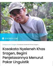 It is colloquially known as uns or uns solo) is an indonesian public university in the suburban area of surakarta, central java, indonesia. Solopos Com Sragen Pakar Linguistik Dari Jurusan Sastra Indonesia Fakultas Ilmu Budaya Fib Universitas Sebelas Maret Atau Uns Solo M Sragen Instagram Info